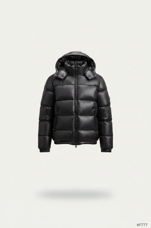 Men’s Sherpa Lined Quilted Jacket with Hood – Warm Puffer Coat for Outdoor & Streetwear