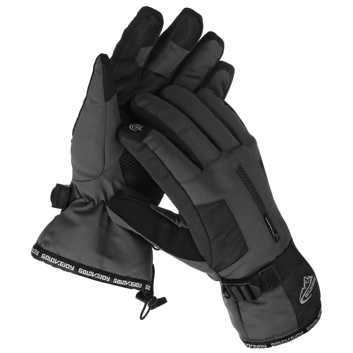 Men’s Waterproof Touchscreen Winter Gloves – Thermal Windproof Cycling Snowboard Gloves with Anti-Slip Grip