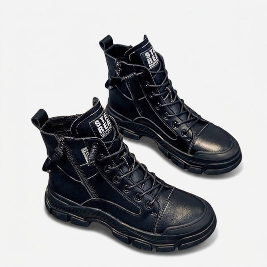 Women’s High-Top Sneaker Boots – Chunky Lace-Up Style for Everyday City Wear
