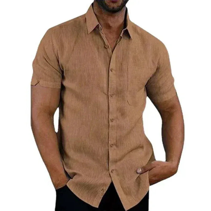 Men’s Short-Sleeve Summer Shirt – Relaxed Button-Up for Casual Everyday Wear