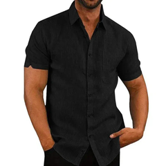 Men’s Short-Sleeve Summer Shirt – Relaxed Button-Up for Casual Everyday Wear