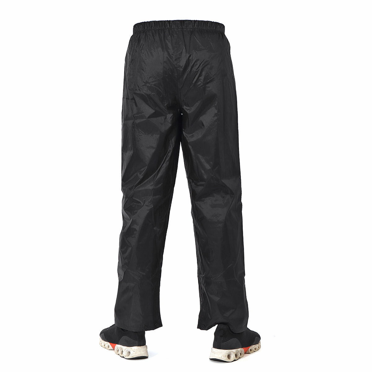 Men’s Waterproof Rain Trousers – Lightweight Windproof Outdoor Overpants with Elastic Waist for Fishing Hiking and Wet-Weather Activities