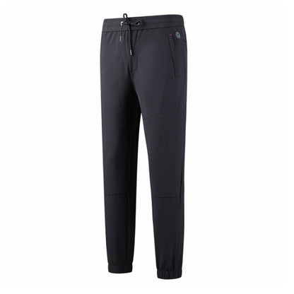 Unisex USB Heated Winter Trousers – Adjustable Drawstring Joggers with Back and Waist Heating