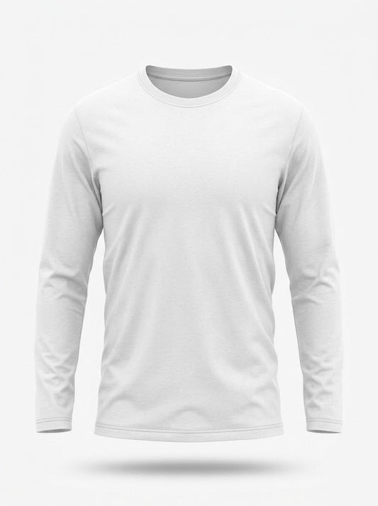 Men’s Crew-Neck Long-Sleeve T-Shirt – Lightweight Everyday Casual Essential