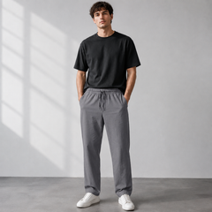 Men’s Lightweight Linen Drawstring Trousers – Relaxed Summer Pants for Travel and Everyday Wear