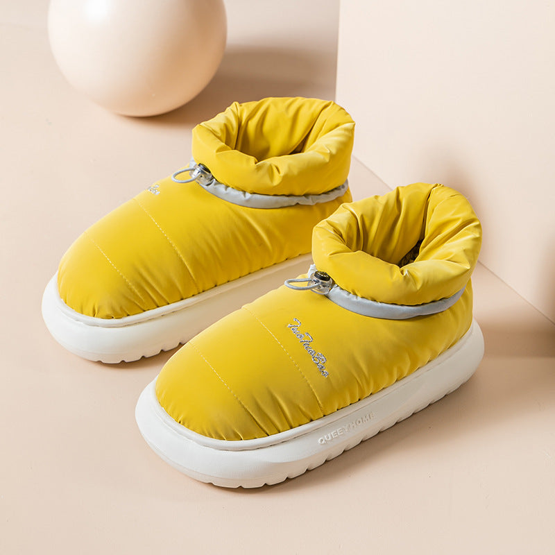 Women's Slipper Boots - Golden Yellow