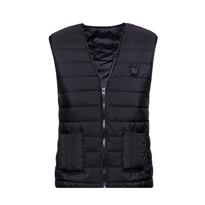 Men’s USB Heated Quilted Vest – Adjustable Warm Water-Resistant Winter Gilet for Outdoor and Everyday Wear