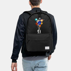Unisex Astronaut Planet Backpack – Oxford School Bag with Front Pocket and Adjustable Shoulder Straps