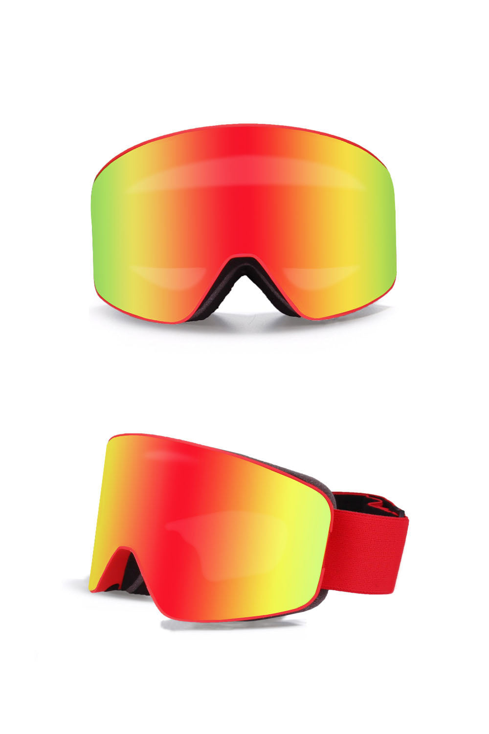 Men’s Dual-Lens Ski Goggles – Anti-Fog UV-Protective Wind-Resistant Snowboard and Outdoor Sports Eyewear