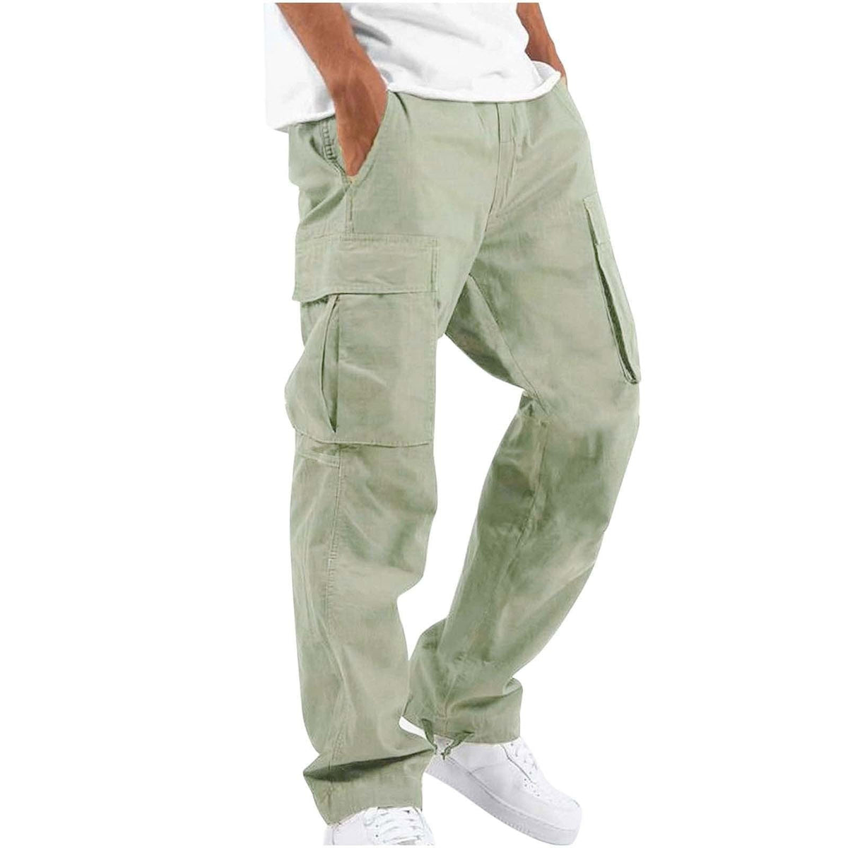 Men’s Multi-Pocket Cargo Trousers – Relaxed Workwear Pants for Everyday Utility