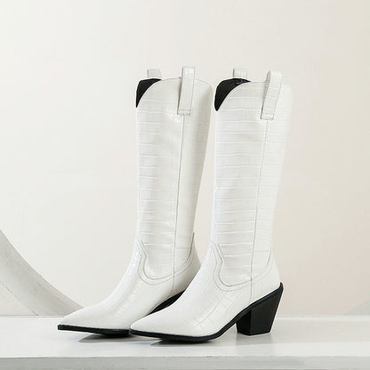 Women's Platform Waterproof Thick-Sole Knee-High Boots