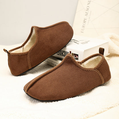 Women's Suede-Look Platform Clog Slippers - Black