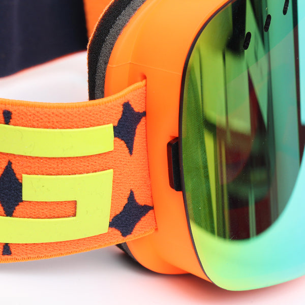 Men’s Mirrored Ski Goggles – Anti-Fog Dual-Lens Snowboard and Motocross Eyewear with UV Protection
