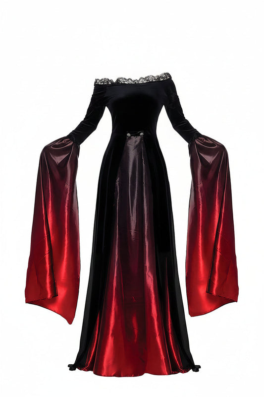 Women's Vampire Queen Ombré Dress Halloween Costume