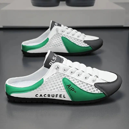 Men’s Breathable Slip-On Mule Sneakers – Lightweight Casual Shoes for Summer and Travel