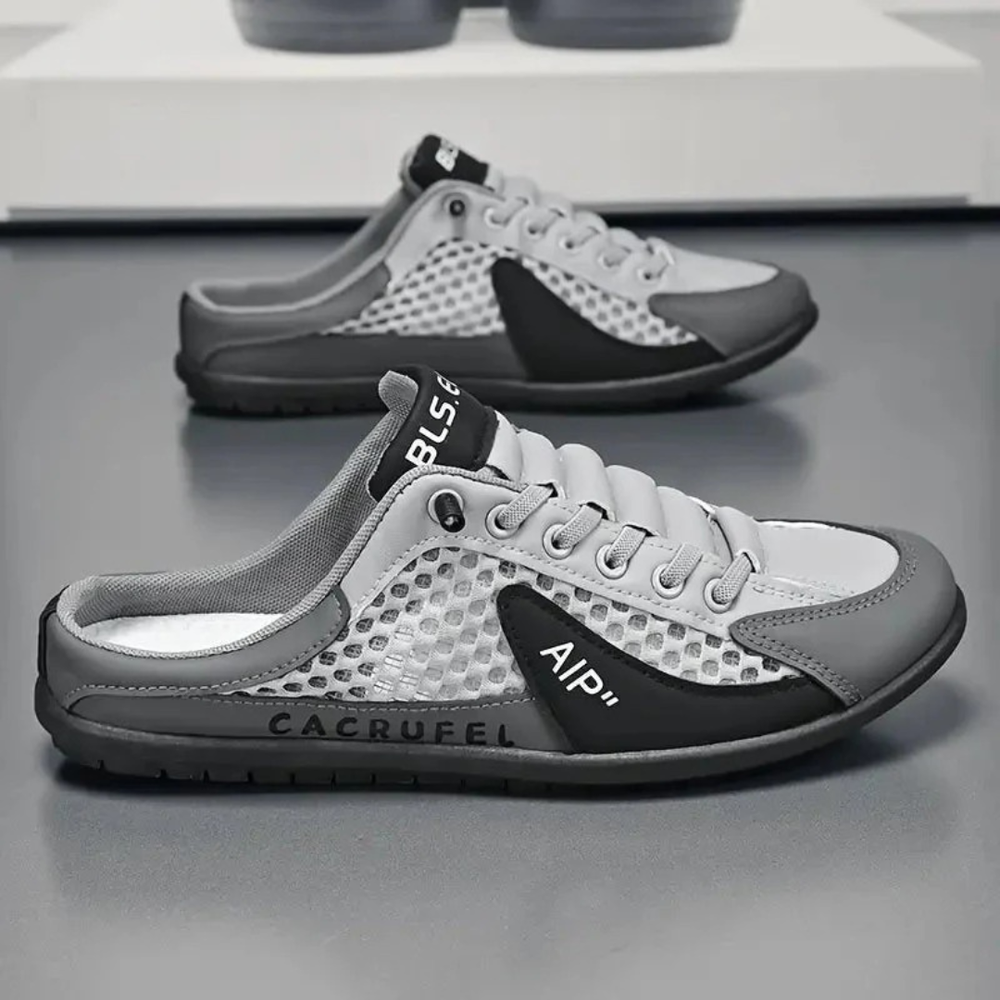 Men’s Breathable Slip-On Mule Sneakers – Lightweight Casual Shoes for Summer and Travel