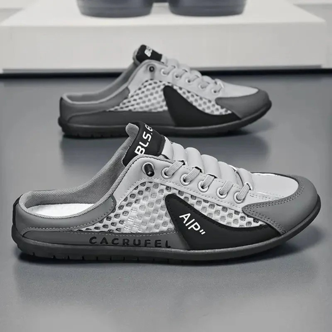 Men’s Breathable Slip-On Mule Sneakers – Lightweight Casual Shoes for Summer and Travel