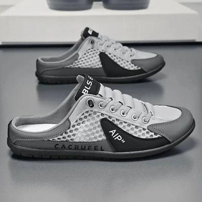 Men’s Breathable Slip-On Mule Sneakers – Lightweight Casual Shoes for Summer and Travel