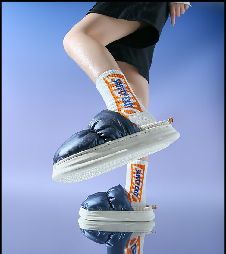 Women's Slipper Boots - Blue