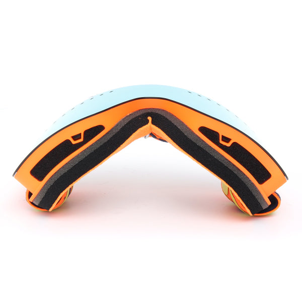 Men’s Mirrored Ski Goggles – Anti-Fog Dual-Lens Snowboard and Motocross Eyewear with UV Protection
