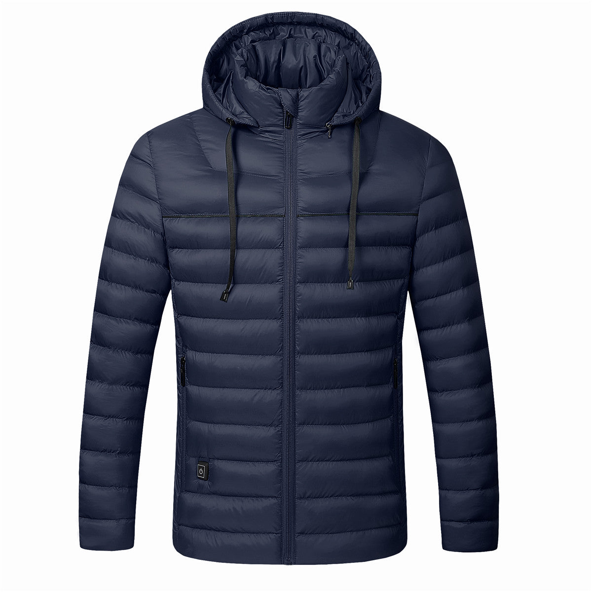Men’s USB-Heated Hooded Puffer Jacket – Water-Resistant Insulated Winter Coat with Adjustable Heat Zones