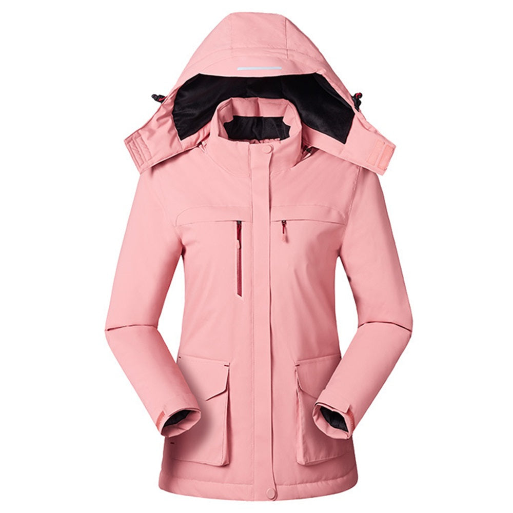 Unisex USB Heated Winter Jacket – Waterproof Wind-Resistant Hooded Outdoor Thermal Coat
