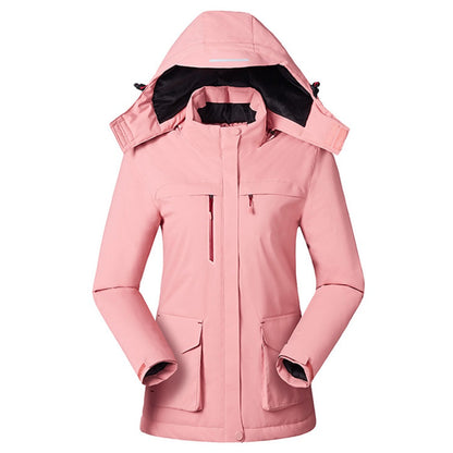 Unisex USB Heated Winter Jacket – Waterproof Wind-Resistant Hooded Outdoor Thermal Coat