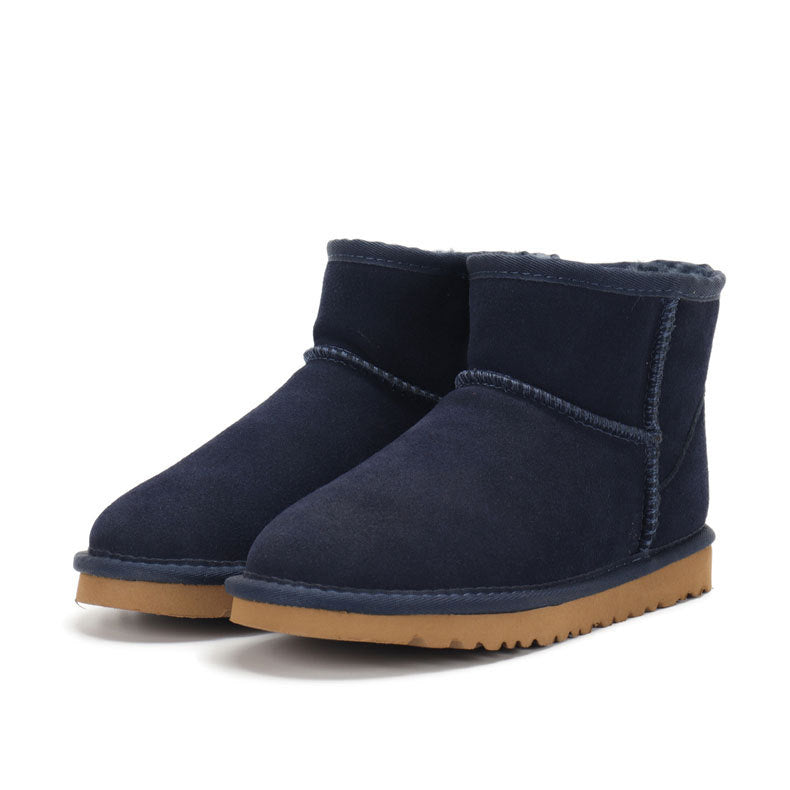 Women's Suede-Look Snow Boots - Chocolate