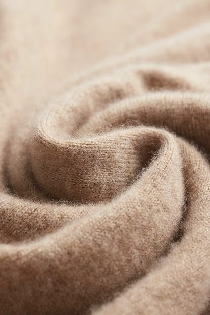 Men’s Knitted Hooded Sweater – Drawstring Pullover with Ribbed Trims for Casual Cold-Weather Layering