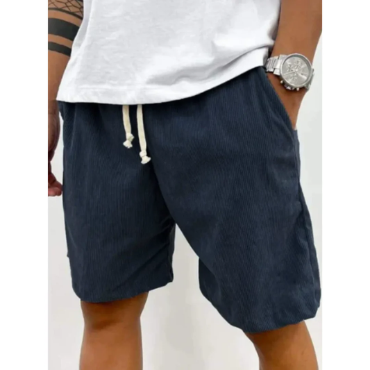 Men’s Corduroy Drawstring Shorts – Relaxed Summer Shorts for Casual Everyday Wear