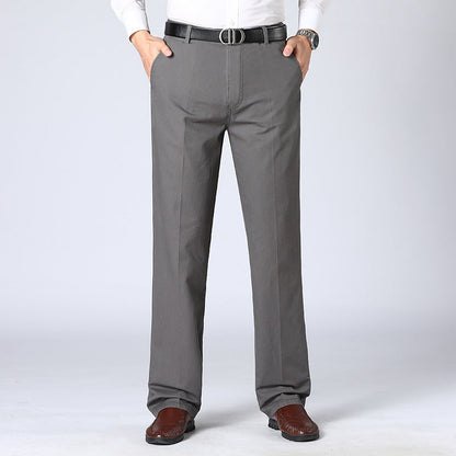 Men’s Tailored Trousers – Straight Leg with Front Pleats