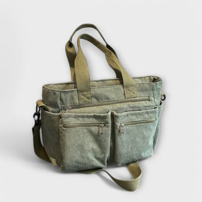 Women’s Multi-Pocket Tote Bag – Practical Dual-Carry Style for Work and Everyday Use