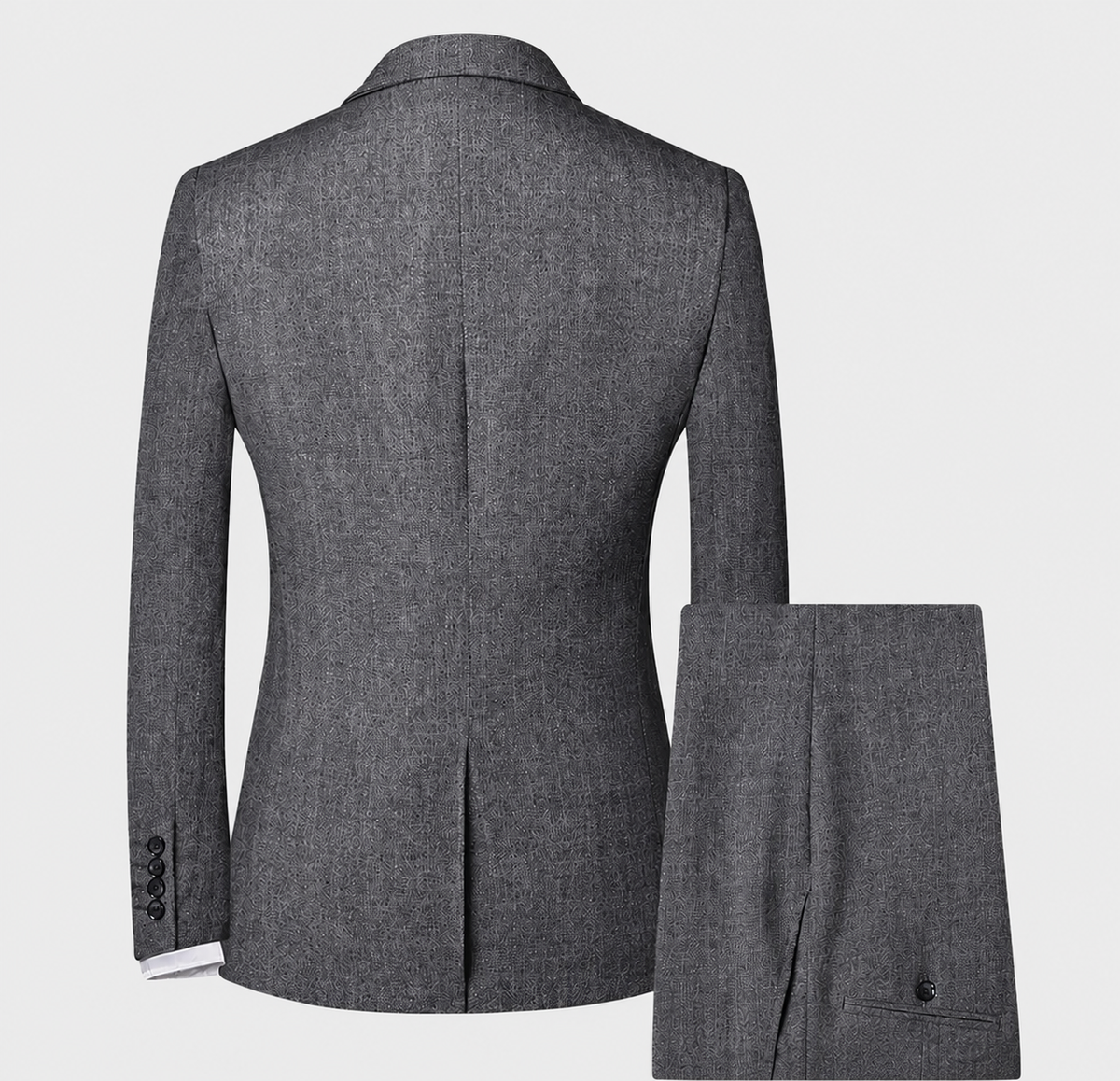 Men’s Tailored Three-Piece Suit – Waistcoat Set for Ceremonies and Smart Occasions