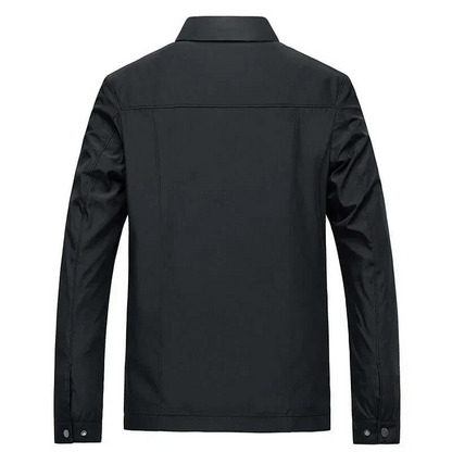 Men’s Lightweight Harrington Jacket – Refined Collared Zip Layer for Transitional Wear