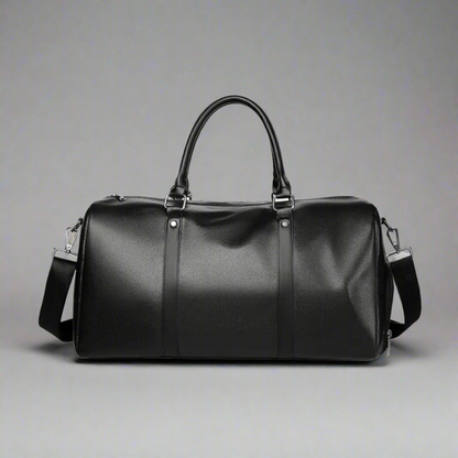 Men’s Large Weekender Duffle Bag – Structured Travel Holdall with Shoulder Strap