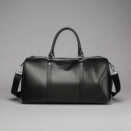 Men’s Large Weekender Duffle Bag – Structured Travel Holdall with Shoulder Strap
