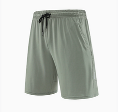 Men’s Quick-Dry Training Shorts – Stretch Performance Style with Zip Pockets