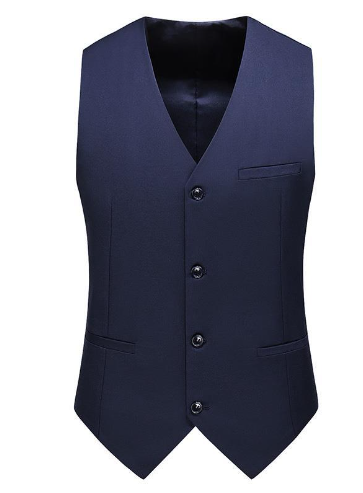 Men’s Satin Waistcoat Set – Traditional Formal Layer with Tie and Pocket Square