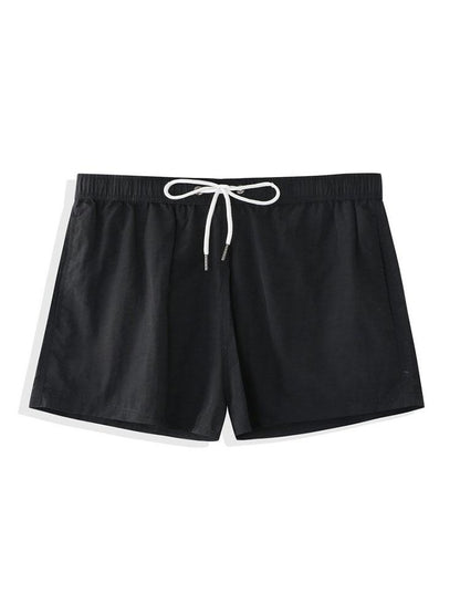 Men’s Short-Length Nylon Swim Shorts – Drawstring Beach and Holiday Essential