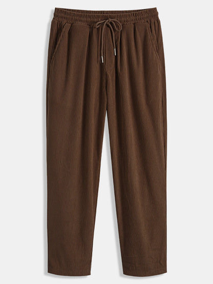 Men’s Corduroy Shirt Co-Ord – Straight-Leg Trousers for Autumn Casual Wear