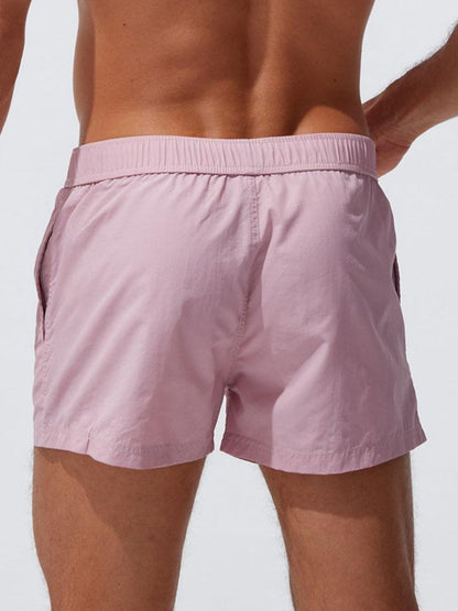 Men’s Short-Length Nylon Swim Shorts – Drawstring Beach and Holiday Essential