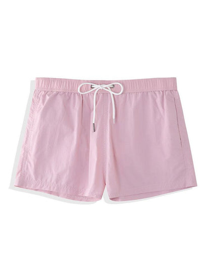Men’s Short-Length Nylon Swim Shorts – Drawstring Beach and Holiday Essential