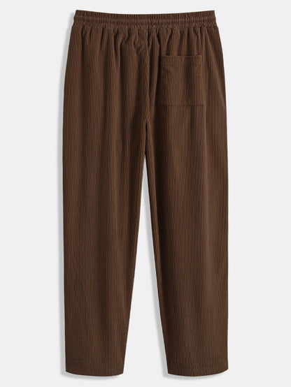 Men’s Corduroy Shirt Co-Ord – Straight-Leg Trousers for Autumn Casual Wear