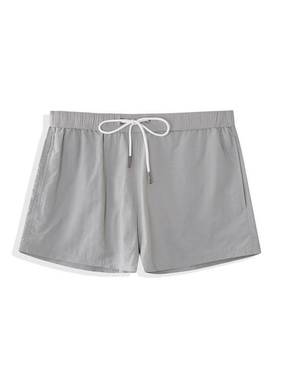 Men’s Short-Length Nylon Swim Shorts – Drawstring Beach and Holiday Essential