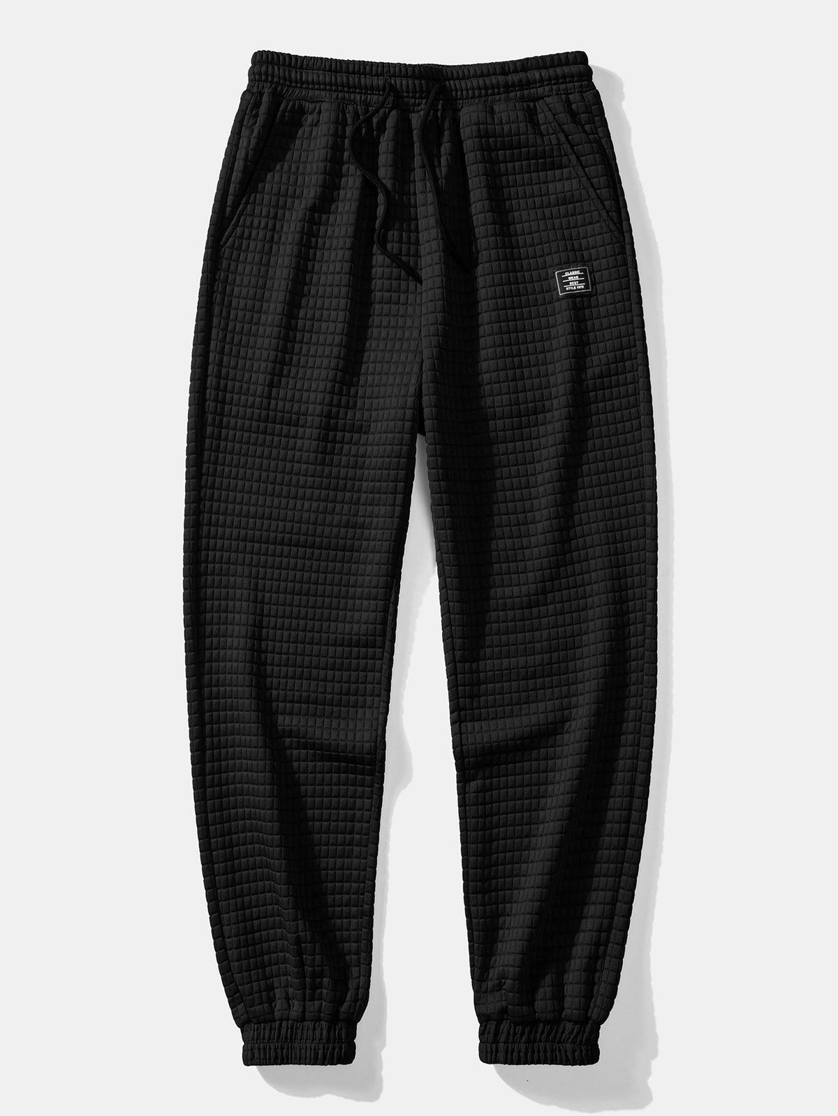 Men’s Waffle Shirt and Jogger Set – Textured Casual Layering Outfit