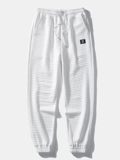 Men’s Waffle Shirt and Jogger Set – Textured Casual Layering Outfit