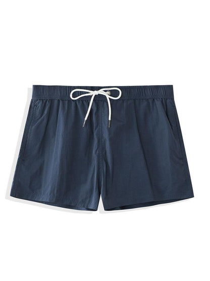 Men’s Short-Length Nylon Swim Shorts – Drawstring Beach and Holiday Essential