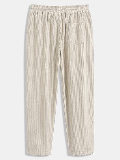Men’s Corduroy Shirt Co-Ord – Straight-Leg Trousers for Autumn Casual Wear