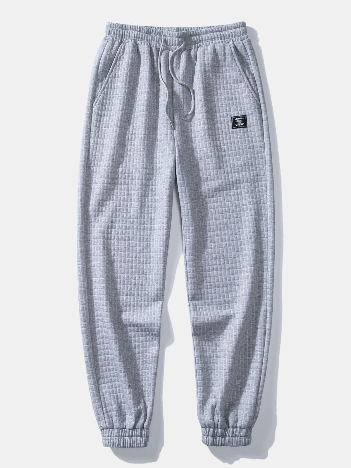 Men’s Waffle Hooded Shirt and Jogger Set – Textured Weekend Casualwear