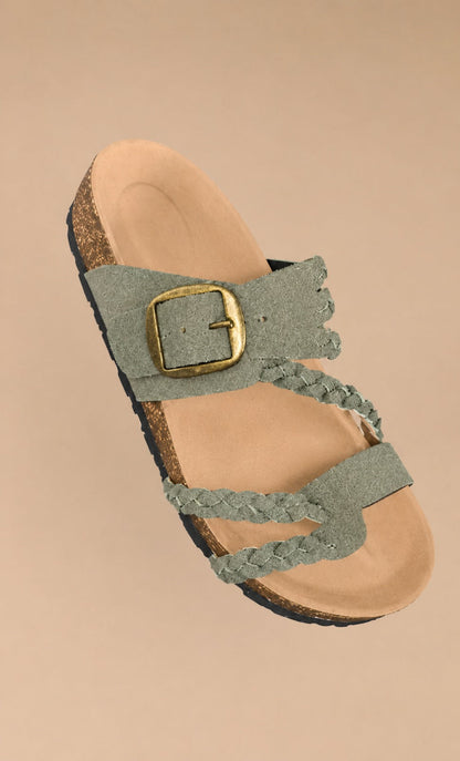 Women’s Adjustable Buckle Comfort Sandals – Orthopaedic-Inspired Summer Slides for Walking and Travel
